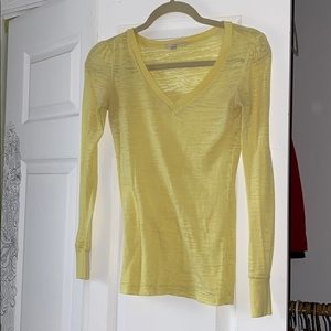 Yellow long sleeve shirt
